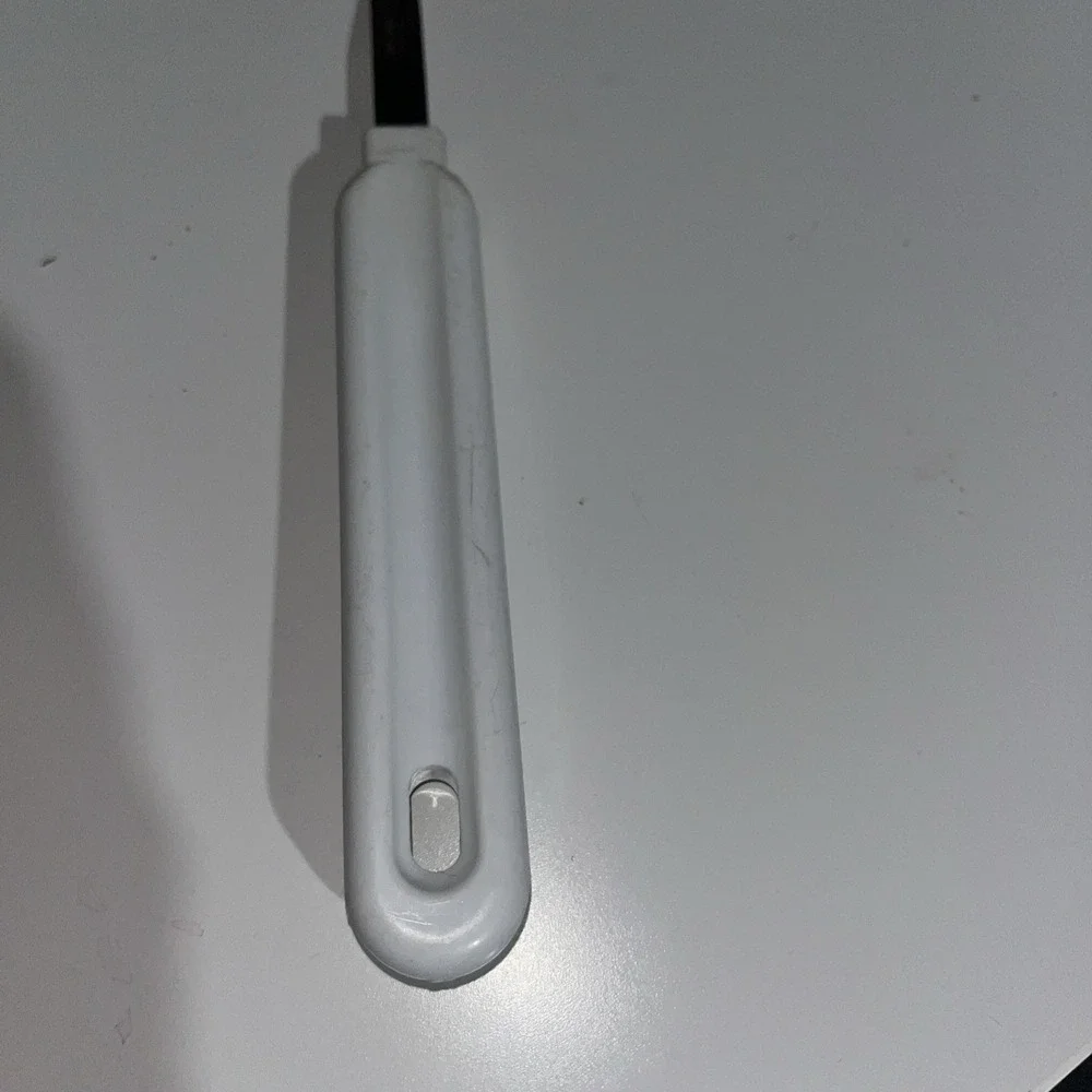 Vintage Slotted Spatula Red Flipper heat resist White Nylon Handle